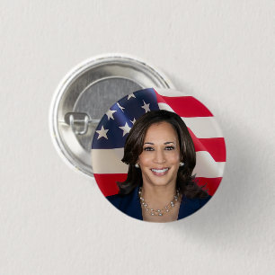 Badge Rond 2,50 Cm Kamala Harris pour l'Amérique