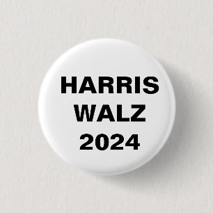 Badge Rond 2,50 Cm Kamala Harris pour le président Tim Walz VP 2024