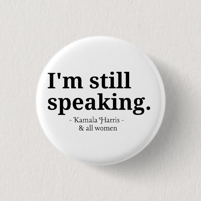 Badge Rond 2,50 Cm Kamala pour le Président 2024, droits des femmes (Devant)