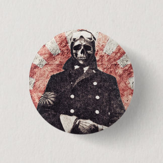 Badge Rond 2,50 Cm Kamikaze de crâne