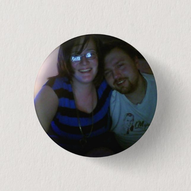 Badge Rond 2,50 Cm Karina et Henry (Devant)