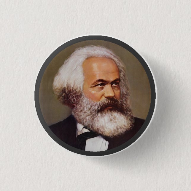 Badge Rond 2,50 Cm Karl Marx - Pin de revers (Devant)