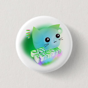 Badge Rond 2,50 Cm Kawaii Cartoon Kitten