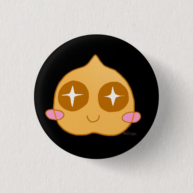 Badge Rond 2,50 Cm Kawaii de pois chiche (Devant)