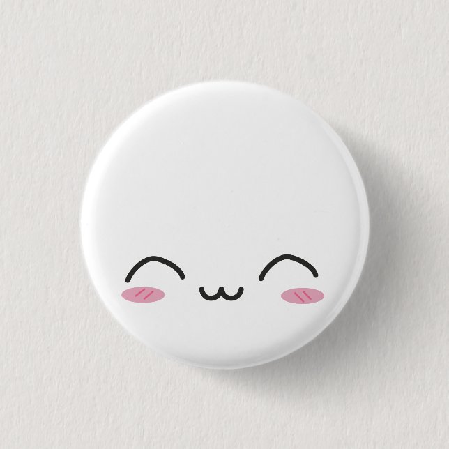 Badge Rond 2,50 Cm Kawaii fait face (Devant)