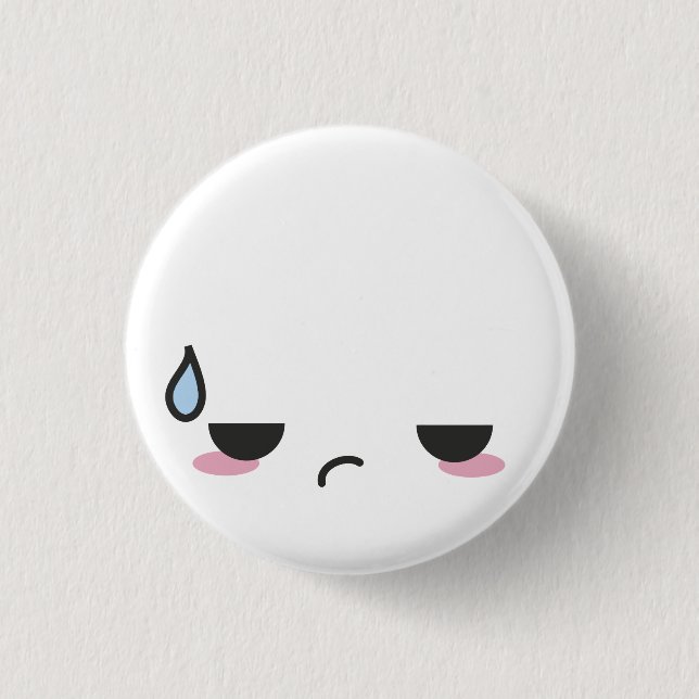 Badge Rond 2,50 Cm Kawaii fait face (Devant)