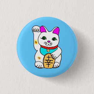 Badge Rond 2,50 Cm Kawaii Rave Lucky Chat Maneki Neko