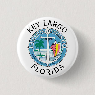 Badge Rond 2,50 Cm Key Largo - Florida Keys