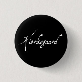 Badge Rond 2,50 Cm "KIERKEGAARD" 1,25 pouces