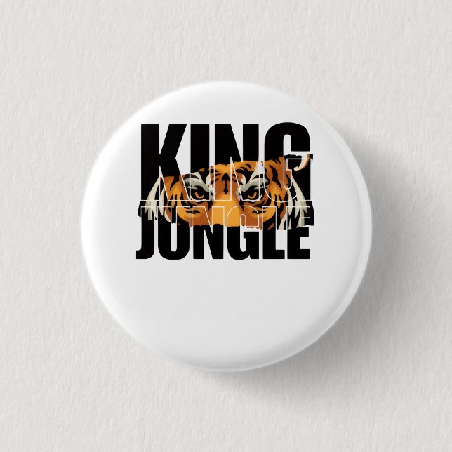 Badge Rond 2,50 Cm King of the Jungle (Devant)