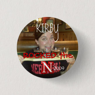 Badge Rond 2,50 Cm kirby, le logo, KIRBY, A BASCULÉ, 2009