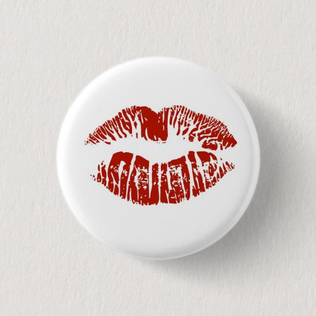 Badge Rond 2,50 Cm Kiss (Devant)