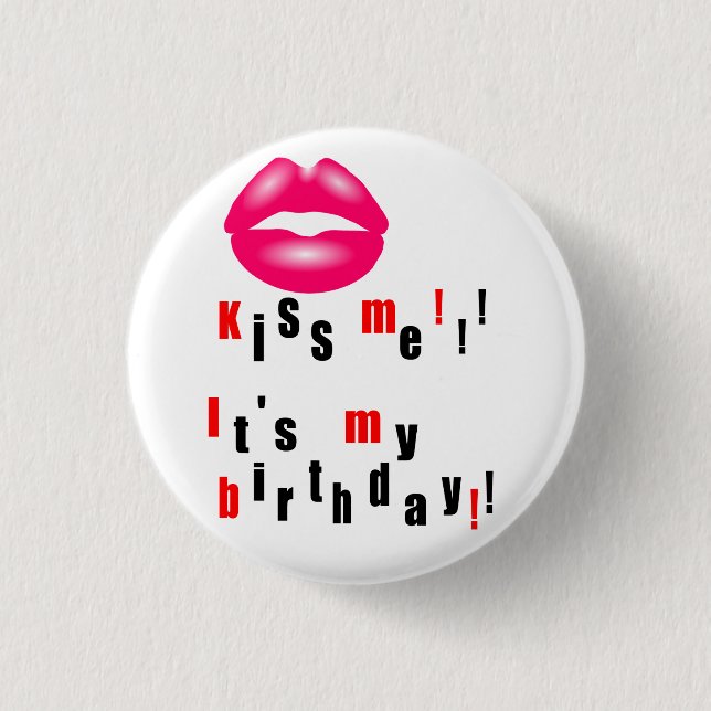 Badge Rond 2,50 Cm kiss (Devant)
