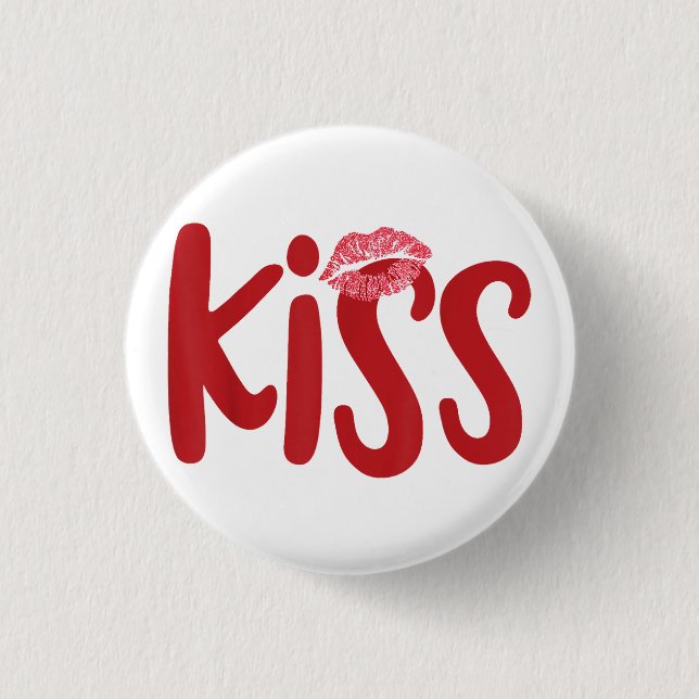 Badge Rond 2,50 Cm Kiss Marry Kill Girls Group Trio KISS Costume Roug (Devant)