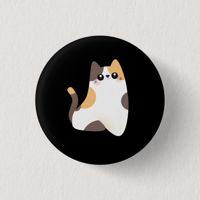 Badge Rond 2,50 Cm Kitten (Devant)