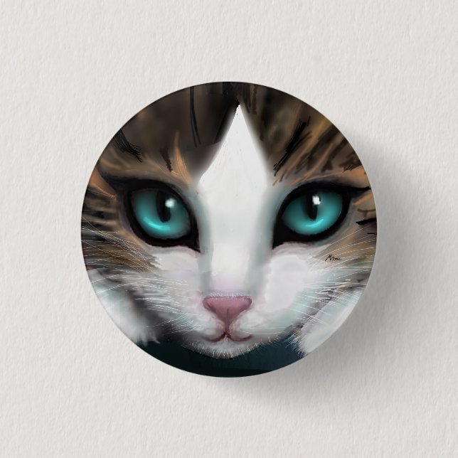 Badge Rond 2,50 Cm Kitten (Devant)