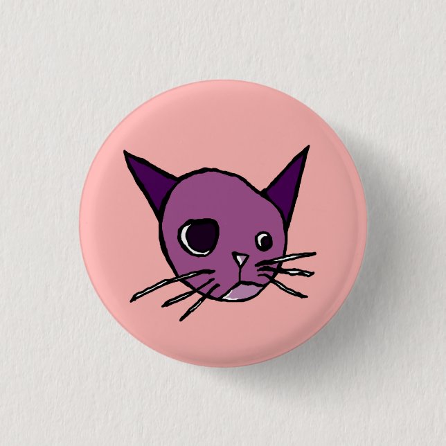 Badge Rond 2,50 Cm Kitty (Devant)