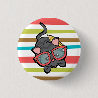 Badge Rond 2,50 Cm Kitty Smarty