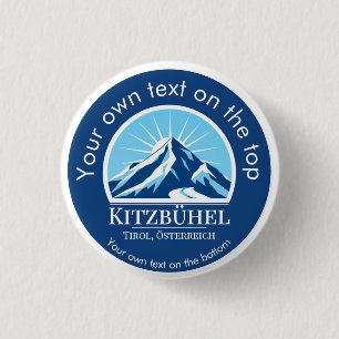 Badge Rond 2,50 Cm Kitzbühel Tirol Autriche Domaine skiable d'Österre