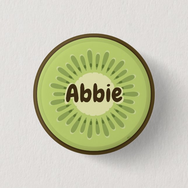 Badge Rond 2,50 Cm Kiwi Fruit Slice (Devant)