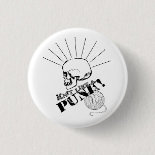 Badge Rond 2,50 Cm Knit comme un bouton punk
