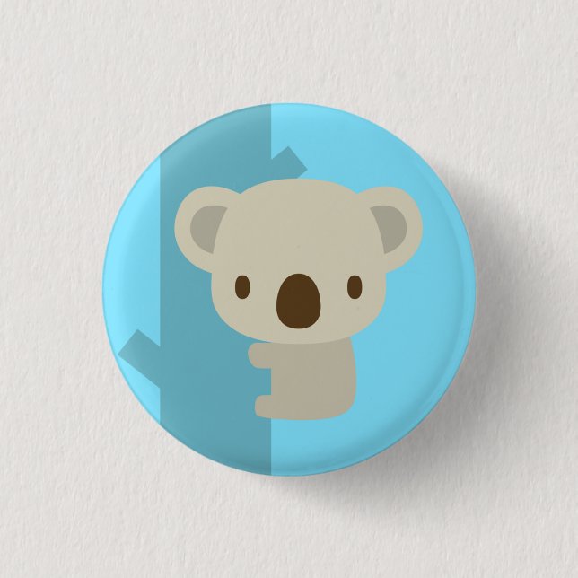 Badge Rond 2,50 Cm koala light blue : pins (Devant)