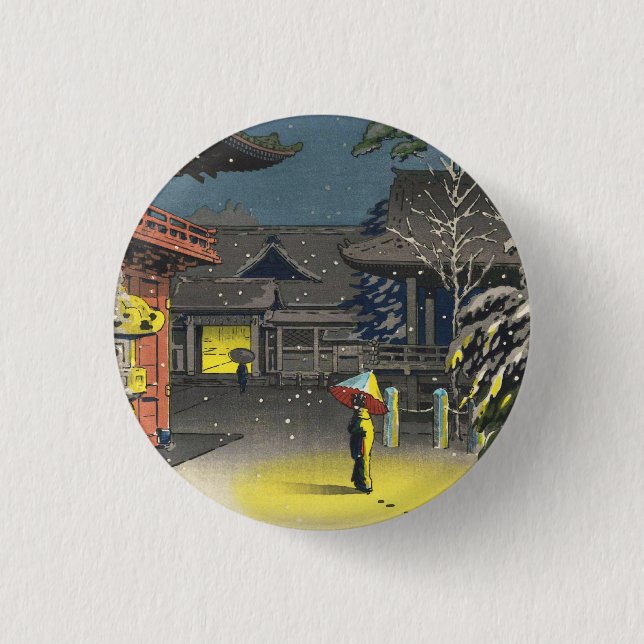 Badge Rond 2,50 Cm Koitsu Tsuchiya Nezu Sanctuaire Vente hanga art (Devant)