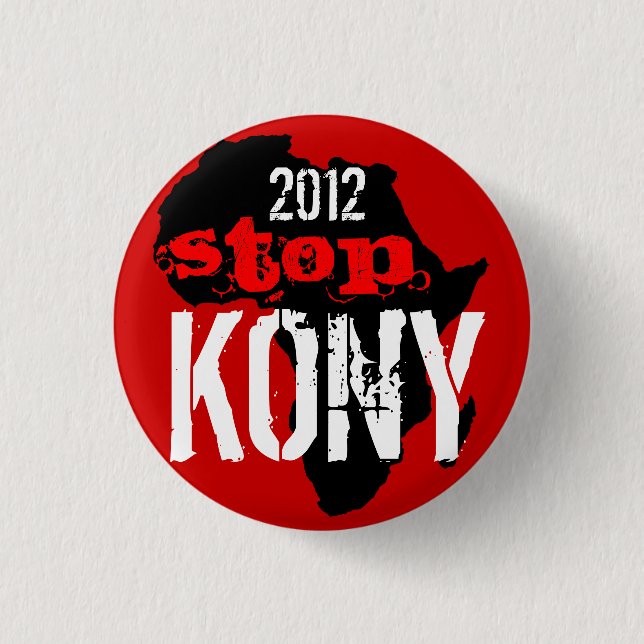 Badge Rond 2,50 Cm Kony 2012 (Devant)