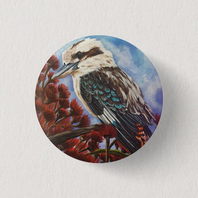 Badge Rond 2,50 Cm kookaburra (Devant)