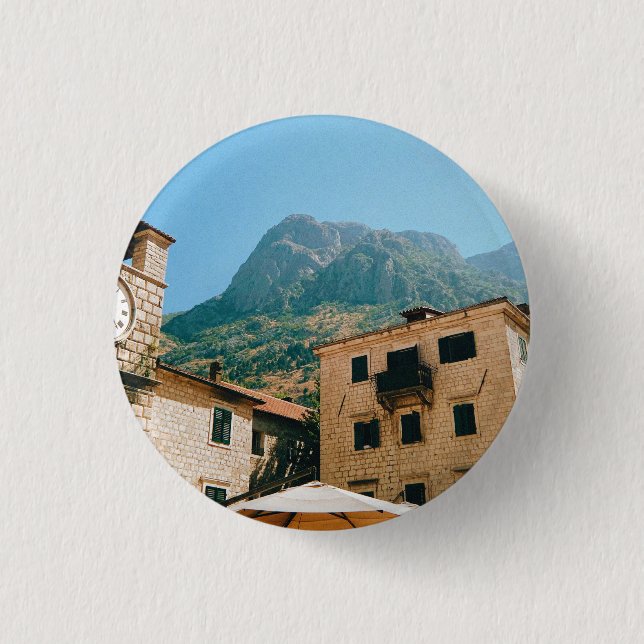 Badge Rond 2,50 Cm Kotor - Monténégro (Devant)