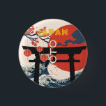 Badge Rond 2,50 Cm Kyoto Japan Travel Art, Art Voyage Retro<br><div class="desc">Une belle conception d'art de voyage qui capture l'essence du vieux Kyoto dans un style esthétique rétro. Il s'agit d'un complément parfait à n'importe quel endroit et ferait un grand ajout à votre vie,  surtout si vous aimez une esthétique vintage.</div>