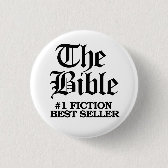 Badge Rond 2,50 Cm La Bible : #1 Fiction Meilleur Vendeur (Devant)
