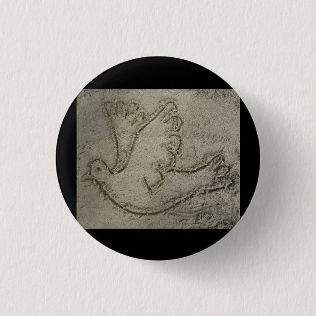 Badge Rond 2,50 Cm La colombe de la paix (Devant)