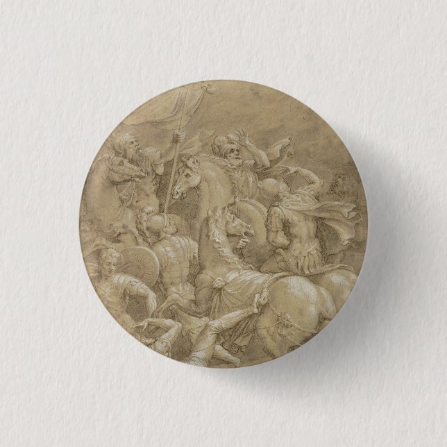 Badge Rond 2,50 Cm La Conversion de saint Paul Art (Devant)