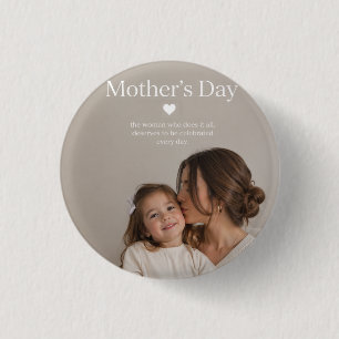 Badge Rond 2,50 Cm la fête des mères