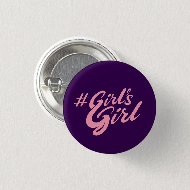 Badge Rond 2,50 Cm La fille (Devant & derrière)