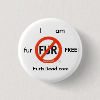 Badge Rond 2,50 Cm La fourrure libèrent le bouton
