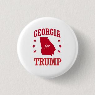 BADGE ROND 2,50 CM LA GÉORGIE POUR DONALD TRUMP