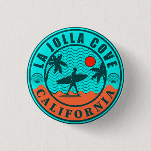 Badge Rond 2,50 Cm La Jolla Cove San Diego California Souvenirs