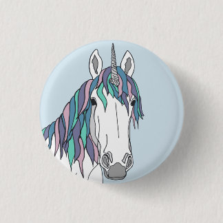 Badge Rond 2,50 Cm La licorne magique