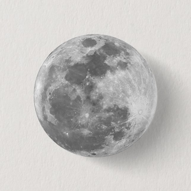 Badge Rond 2,50 Cm La Lune (Devant)