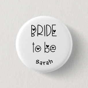Badge Rond 2,50 Cm La mariée moderne de la typographie artistique pou