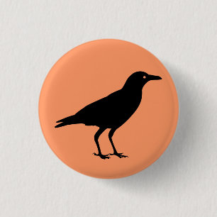 Badge Rond 2,50 Cm La meilleure corneille Halloween de noir des prix