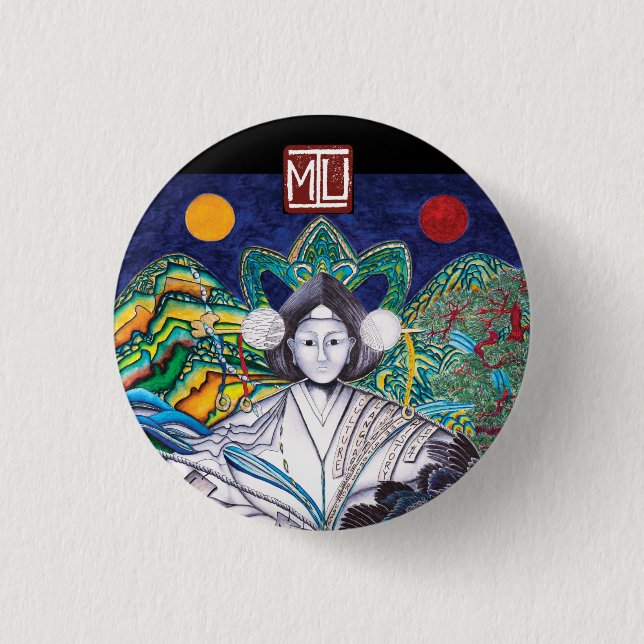 Badge Rond 2,50 Cm la MU se boutonnent (Devant)