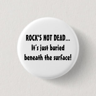 Badge Rond 2,50 Cm La musique rock n'est pas morte