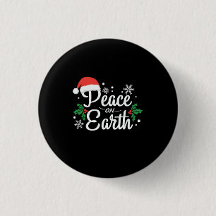 Badge Rond 2,50 Cm La Paix De Noël Sur Terre
