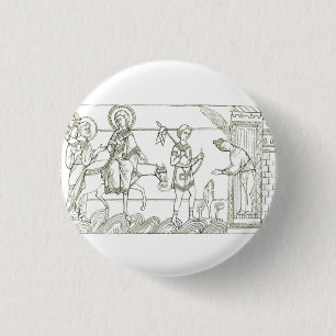 Badge Rond 2,50 Cm La Sainte Famille en fuite vers l'Égypte