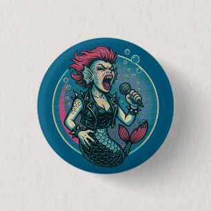 Badge Rond 2,50 Cm la sirène de l'estampille