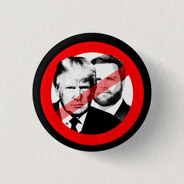 Badge Rond 2,50 Cm La victoire anti-Trump (Devant)
