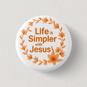 Badge Rond 2,50 Cm La vie de la saison automnale est plus simple avec